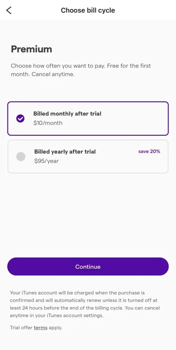 Soundtrap Studio paywall screen