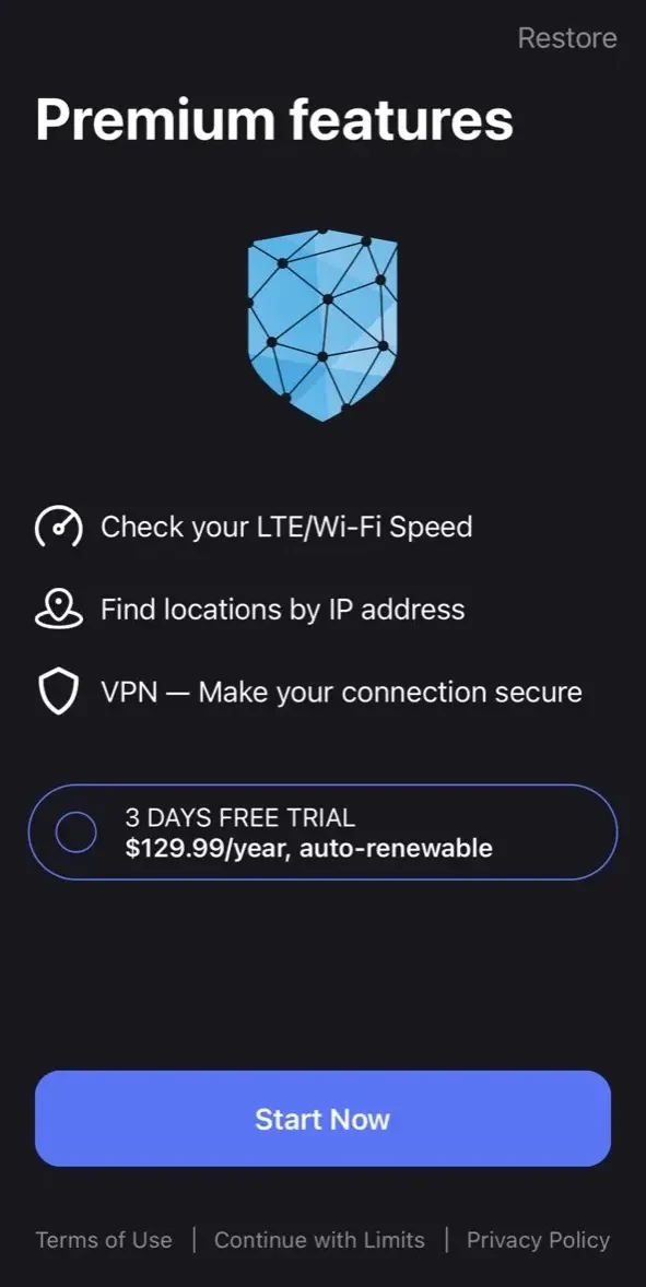 Spаm‎sсаn paywall screen