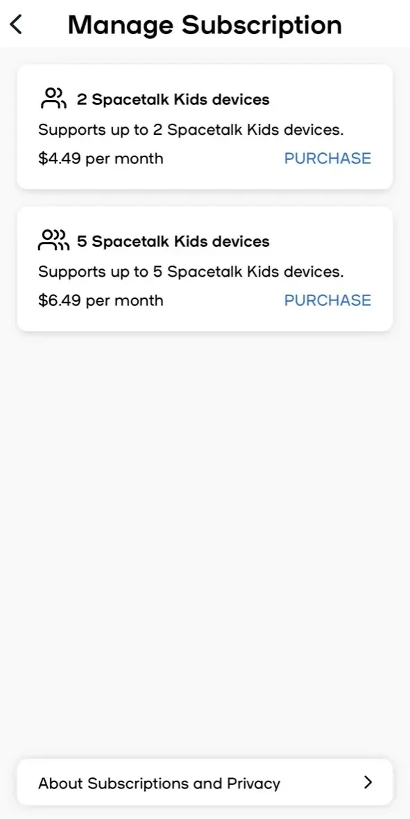 Spacetalk paywall screen