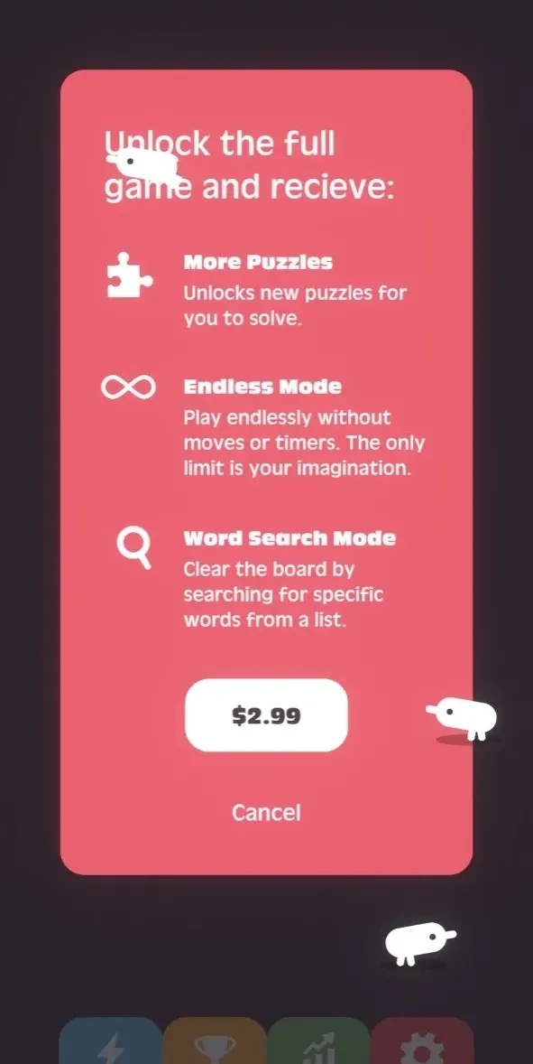 Sparrows paywall screen