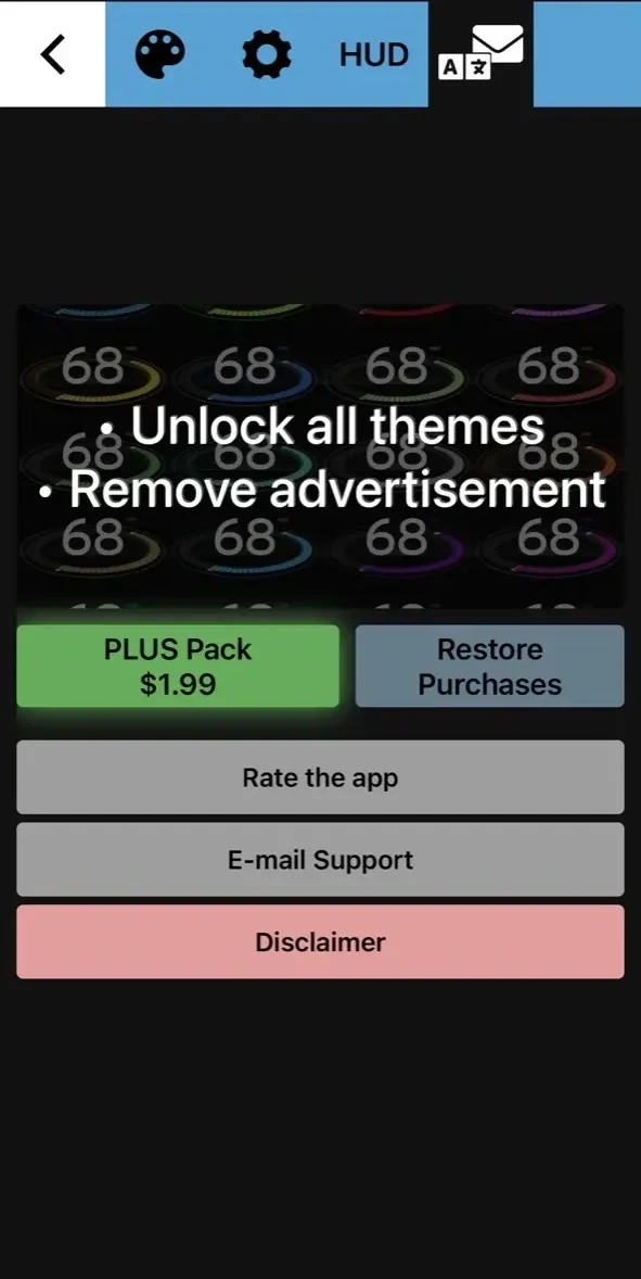 Speedometer One paywall screen