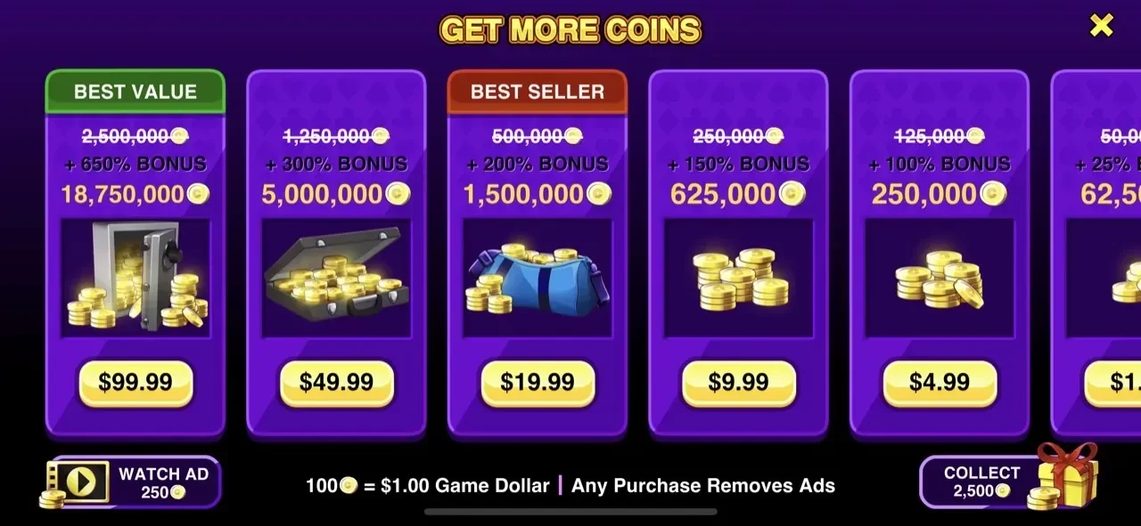 Spin Poker Pro paywall screen