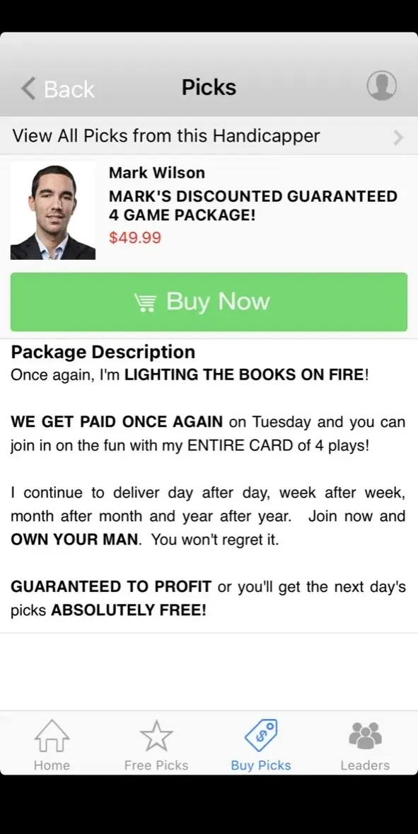 SportsCapping paywall screen