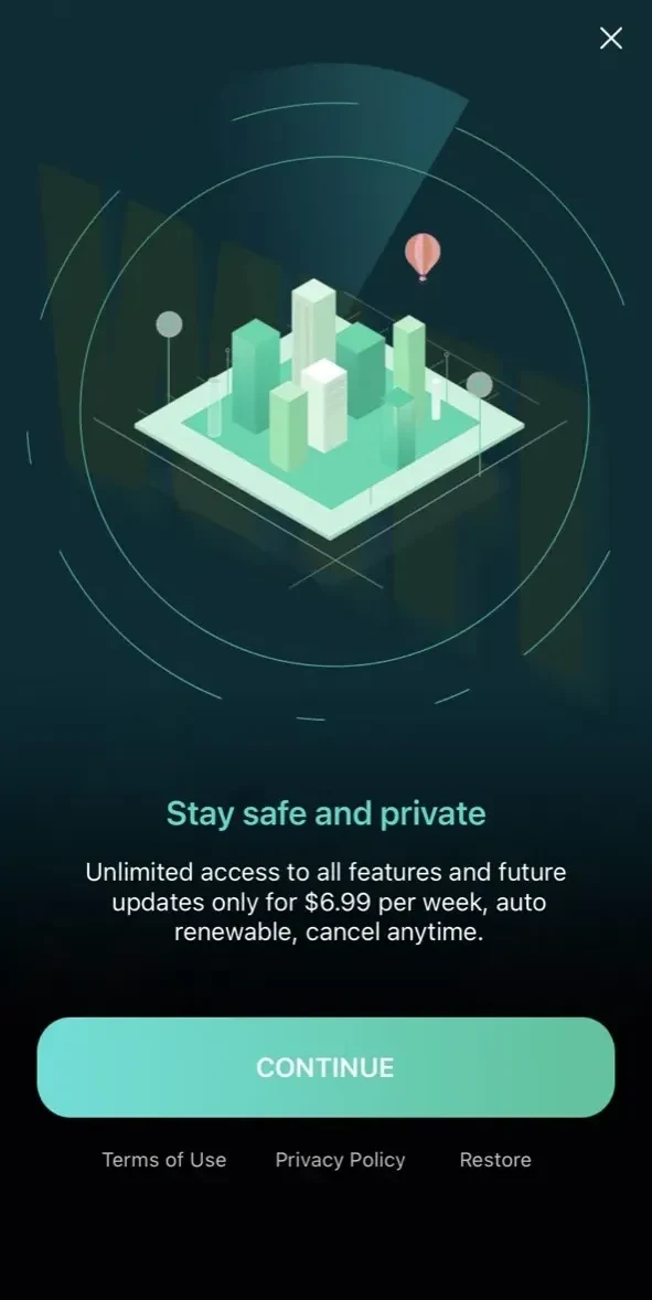Spy Detector paywall screen
