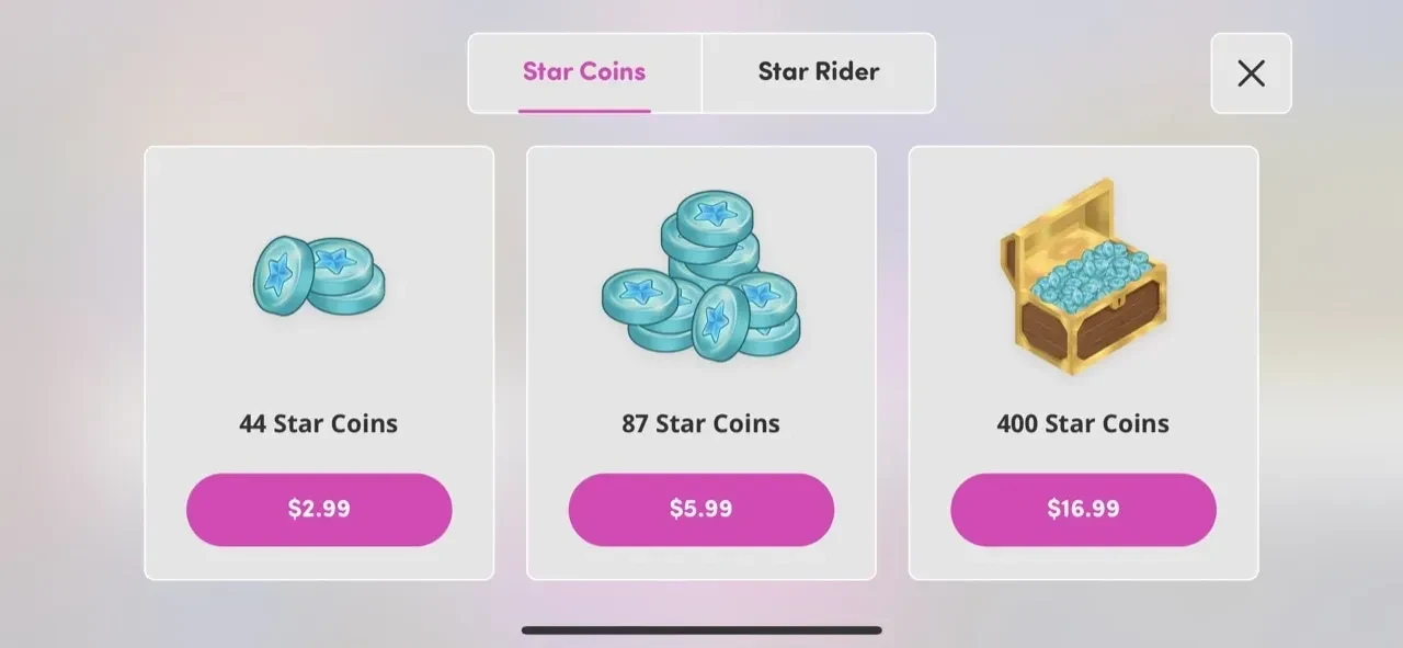 Star Stable Online paywall screen
