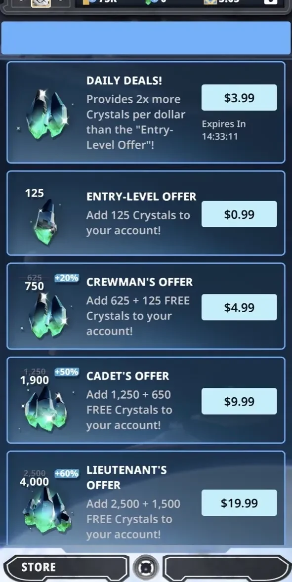 Star Wars Card Trader paywall screen
