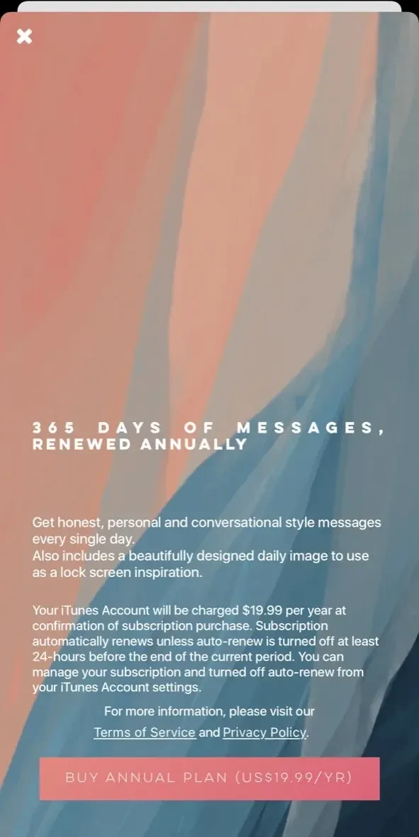 Storyteller paywall screen