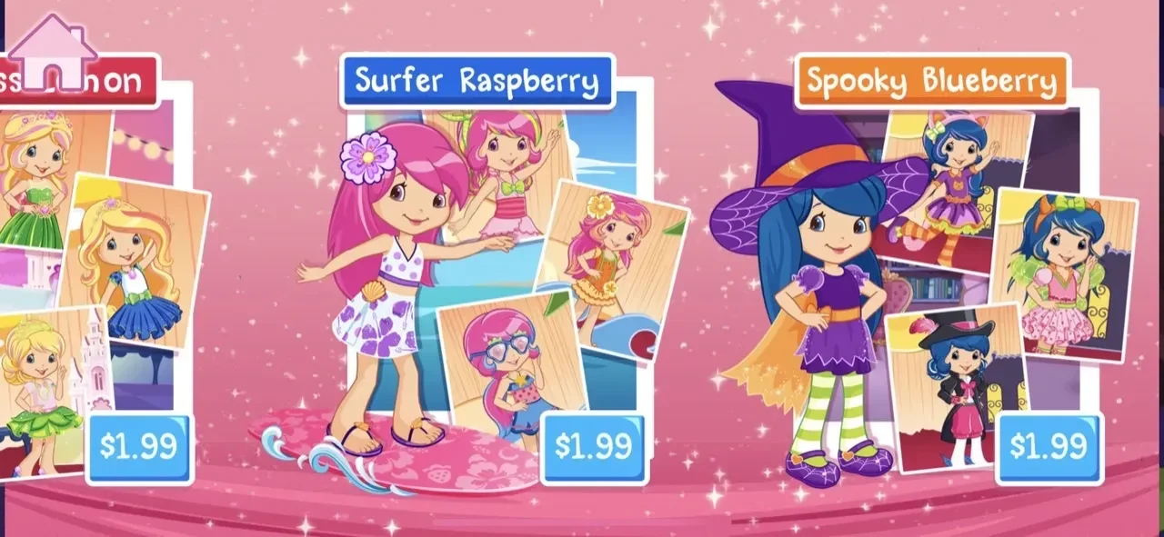 Strawberry Shortcake Dreams paywall screen