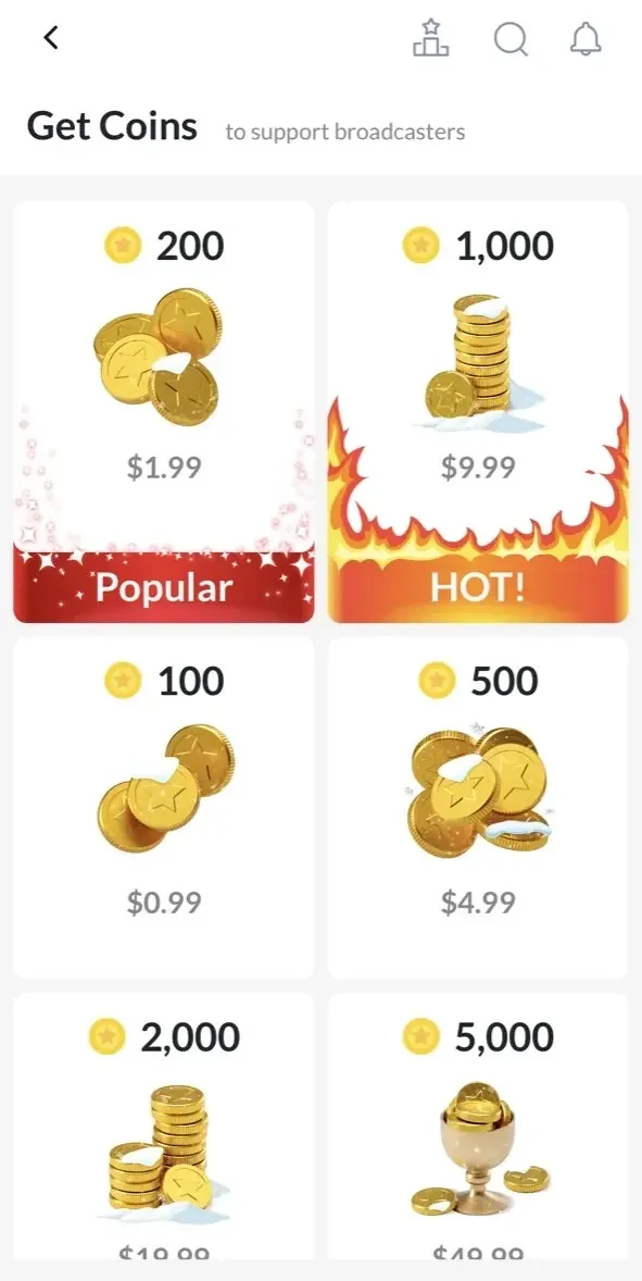 Tango paywall screen