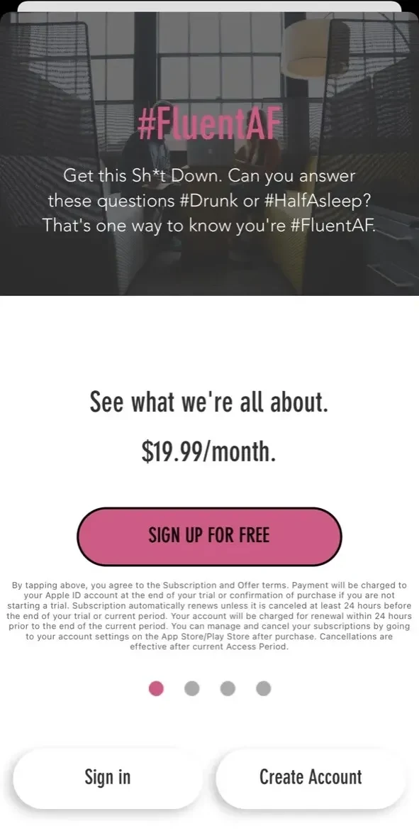 Study Notes ABA paywall screen
