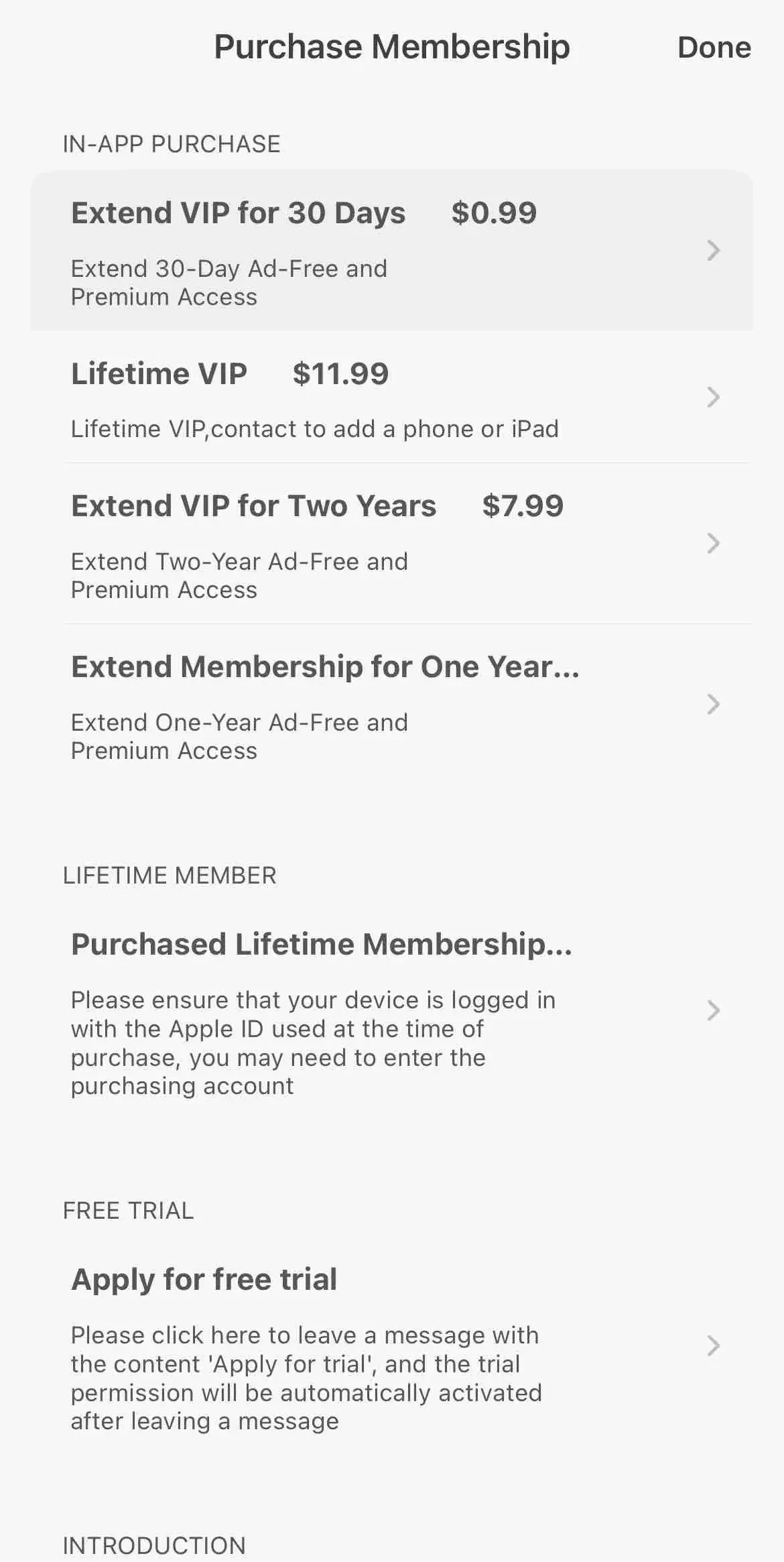 Summit Reader paywall screen