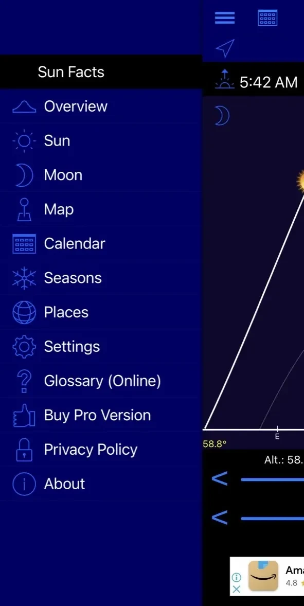 Sun Facts paywall screen