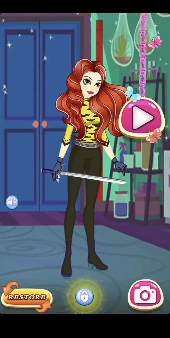 Super Hero Girls Dress Up paywall screen
