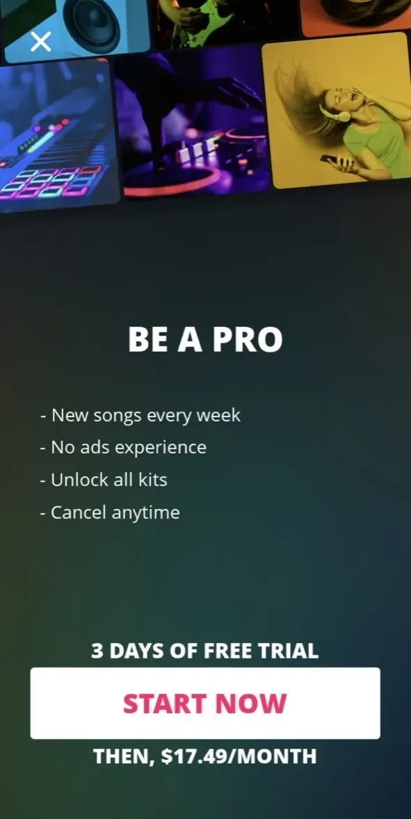 SUPER PADS paywall screen