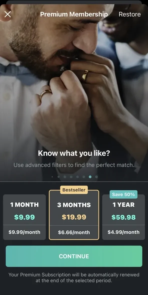 Surge paywall screen