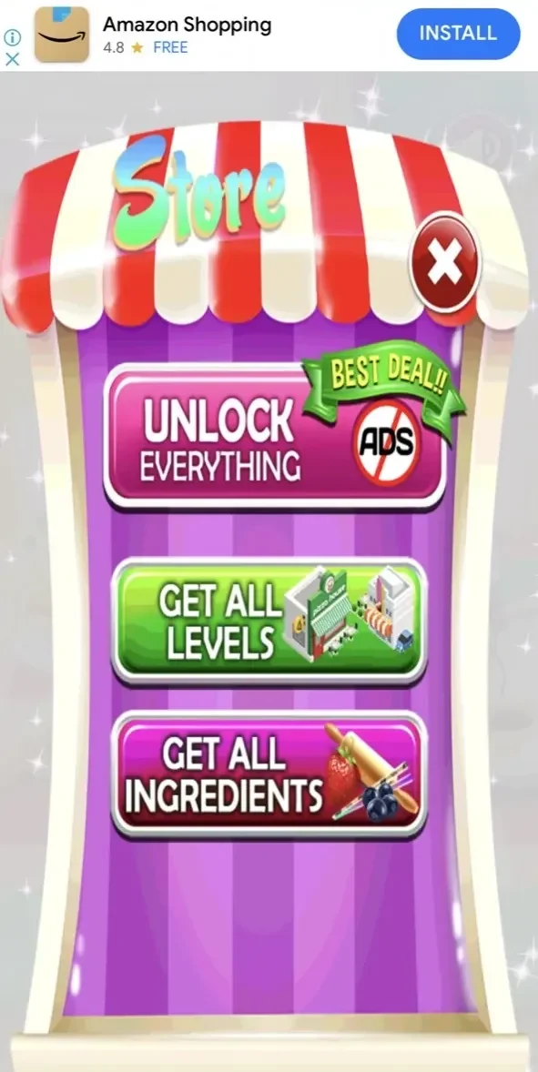 Sushi Food Maker Cooking Games paywall screen