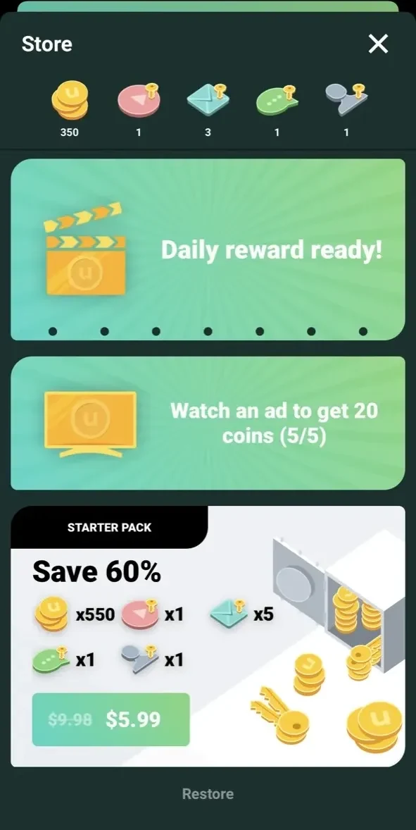 Suspects paywall screen