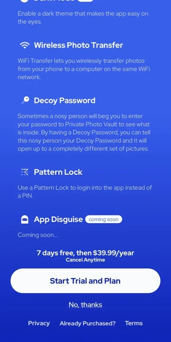 SV paywall screen