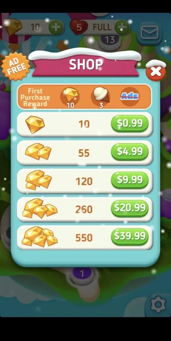 Sweet Cookie Candy paywall screen