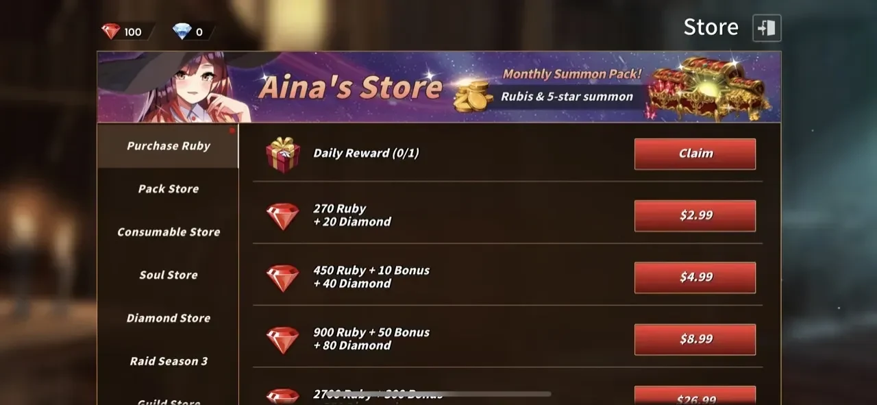 Sword Master Story paywall screen