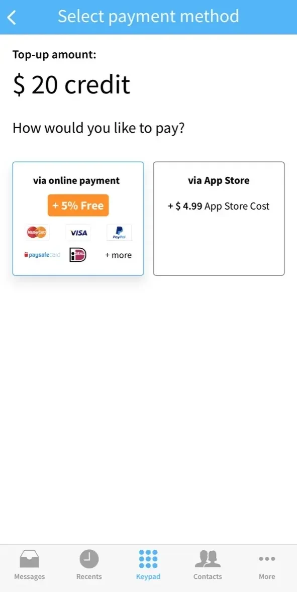 Talk360 paywall screen