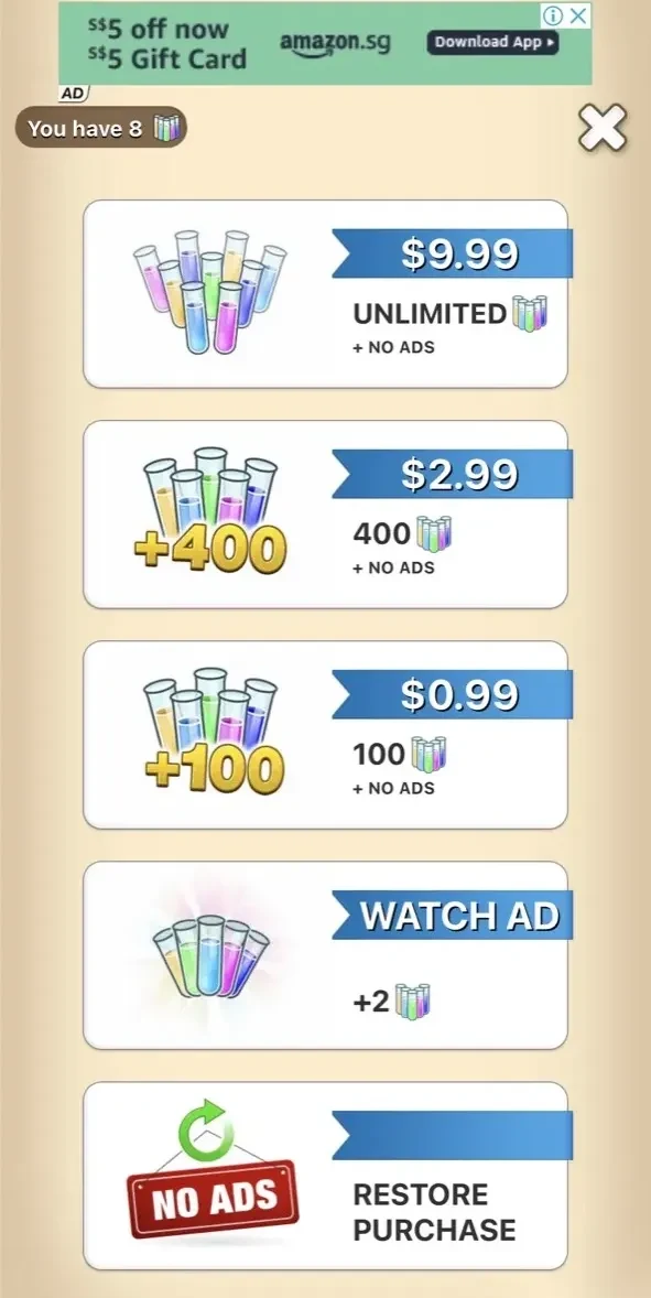 Talking Ben the Dog paywall screen