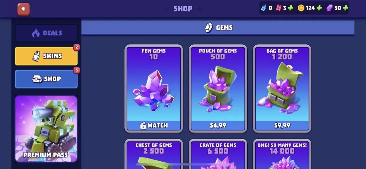 Tanks a Lot paywall screen