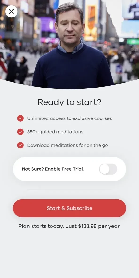 Happier paywall screen