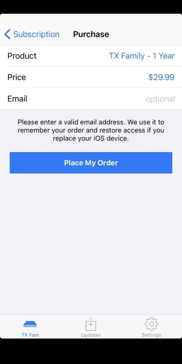 Texas Family Code paywall screen