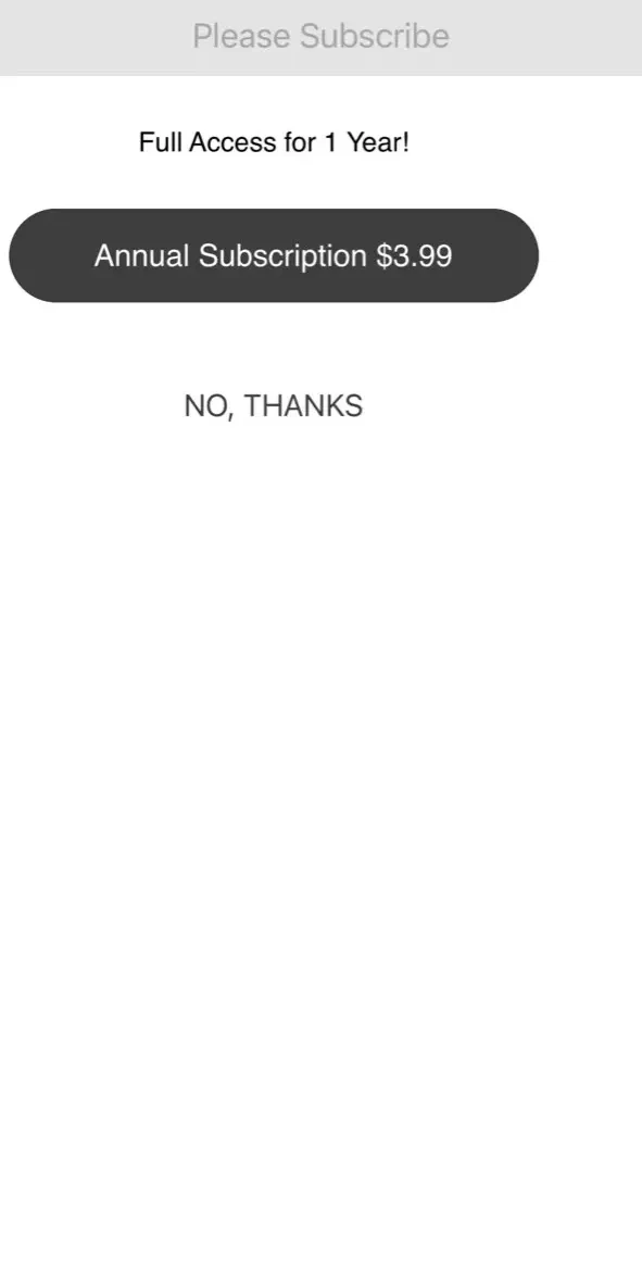 Texas paywall screen