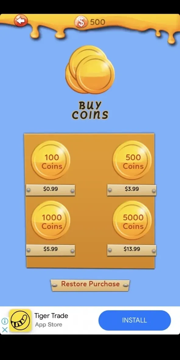 Text Twist paywall screen