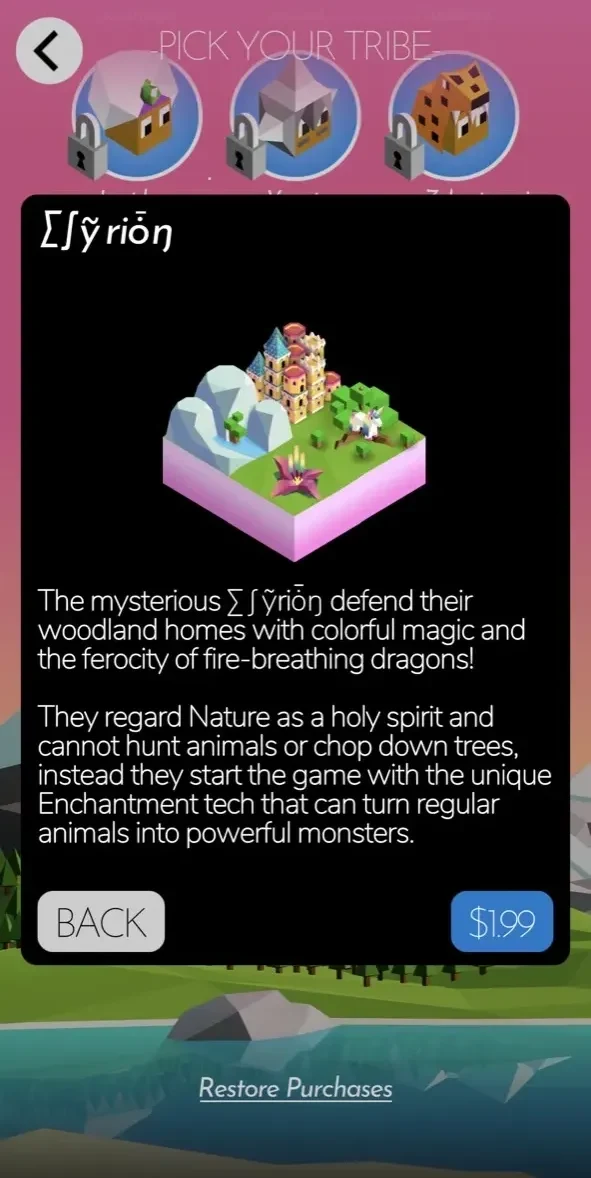 The Battle of Polytopia paywall screen