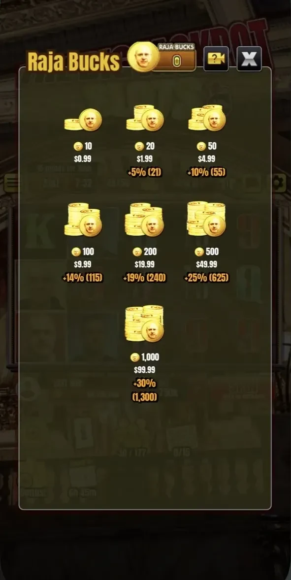 The Big Jackpot paywall screen