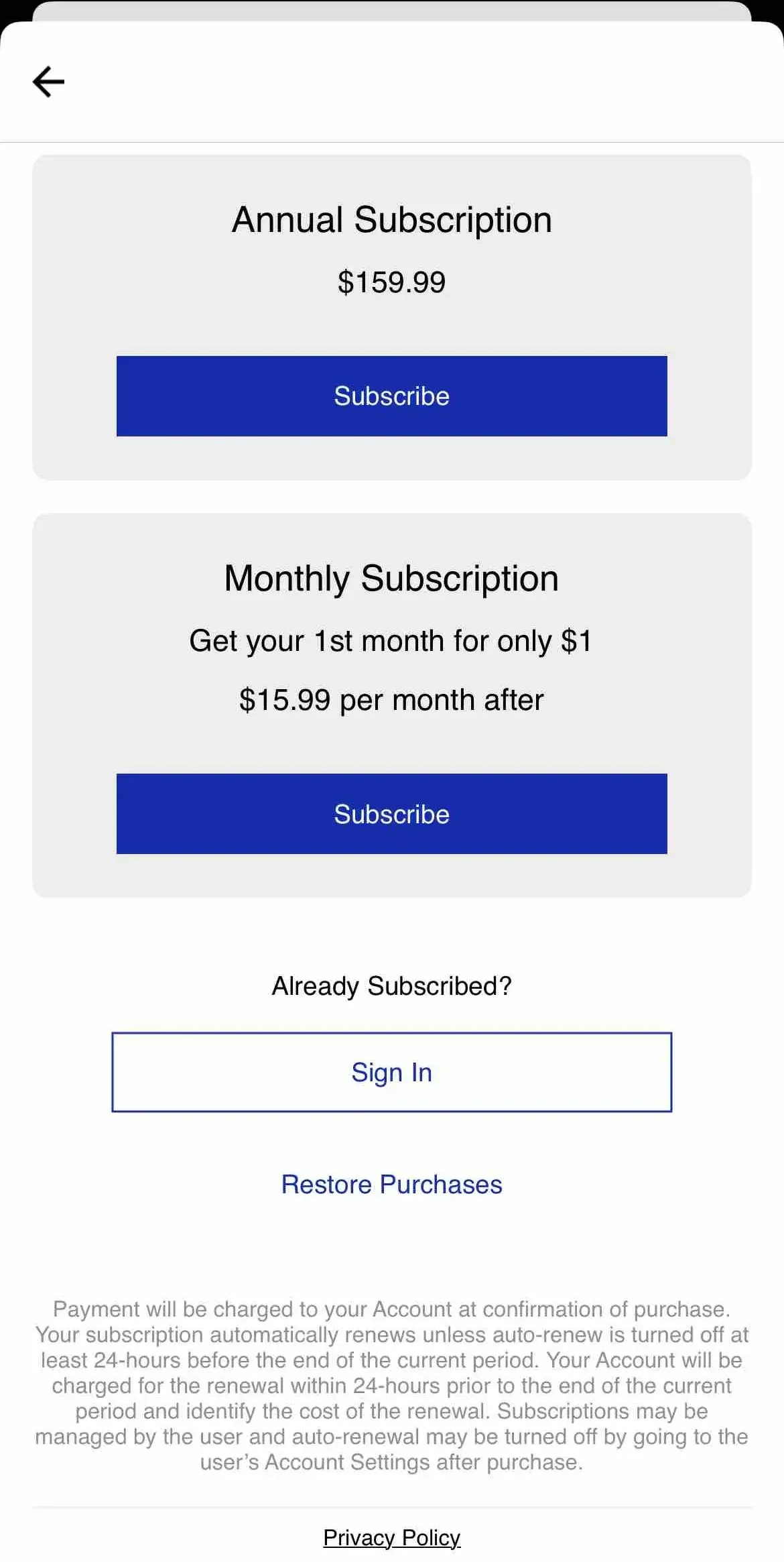The Modesto Bee News paywall screen