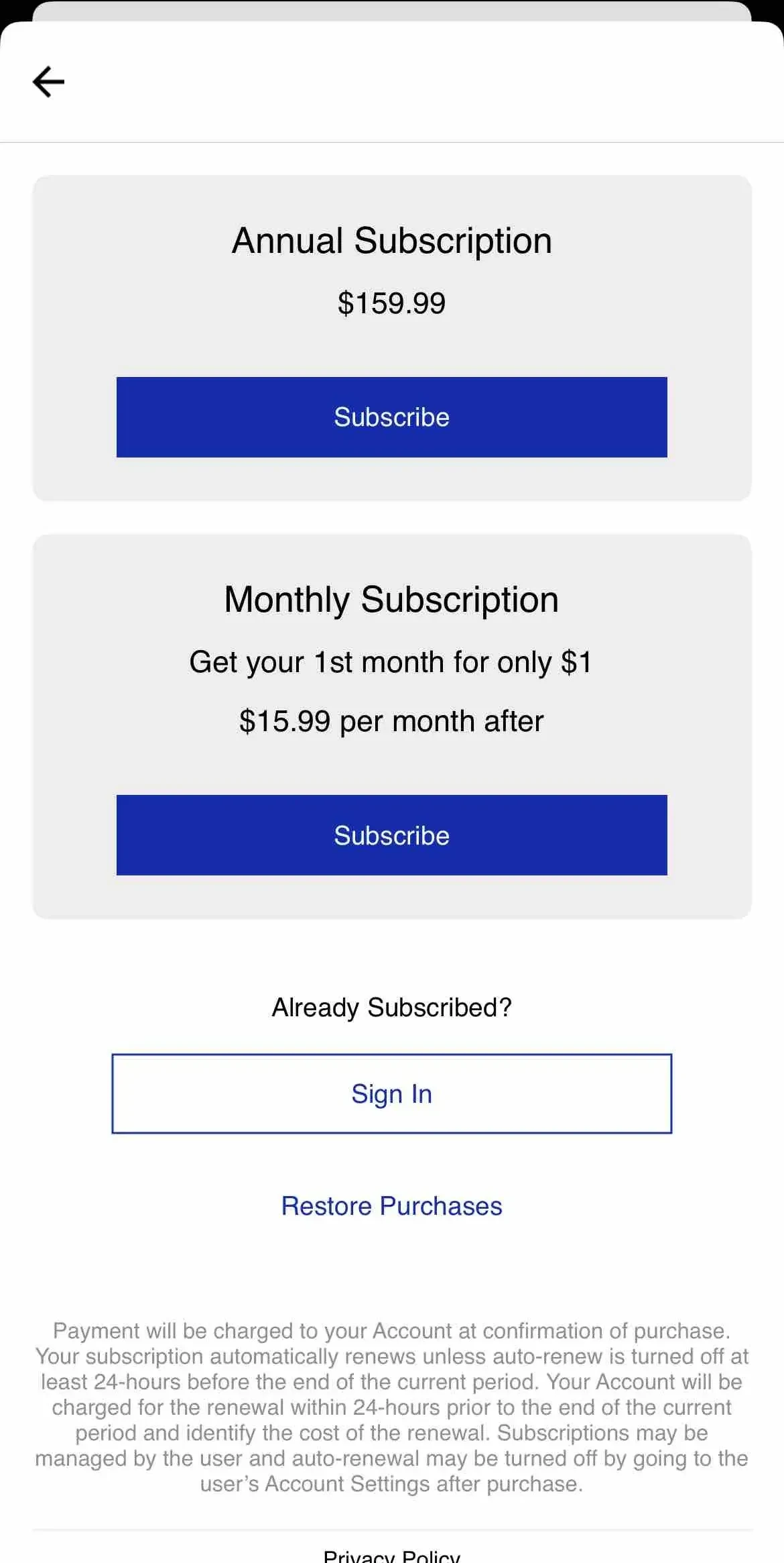 The State News paywall screen