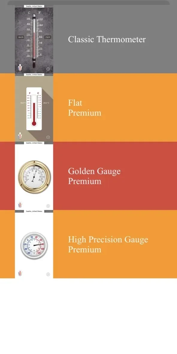 HD Thermometer ⊎ paywall screen