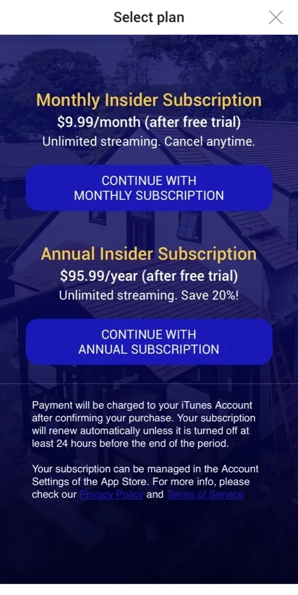 This Old House paywall screen