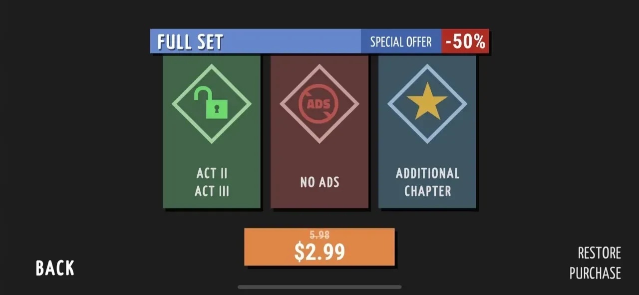 Tiny Room Story paywall screen