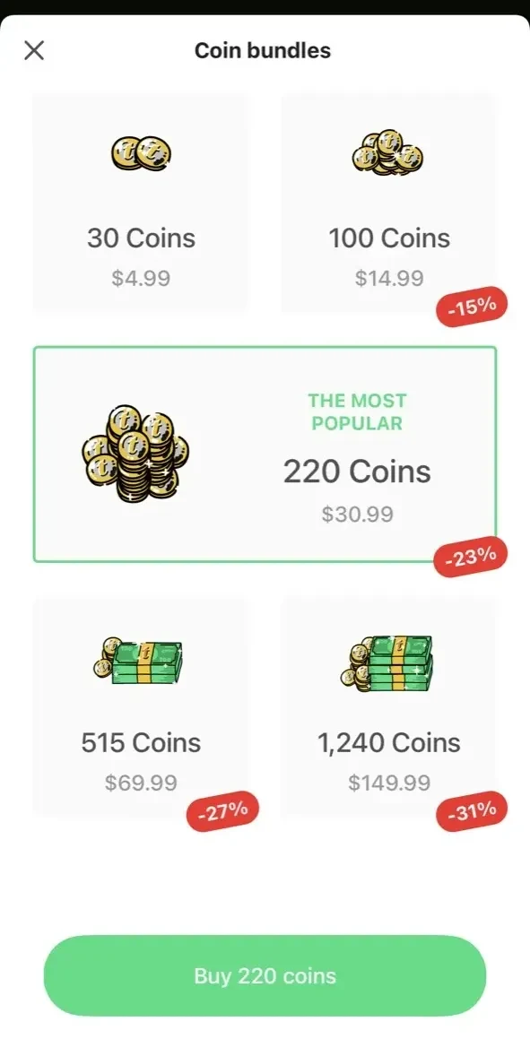 Tipster Chat paywall screen