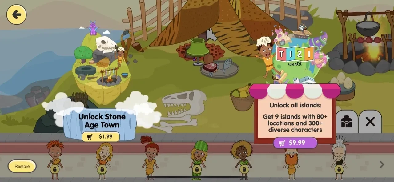 Tizi Town paywall screen