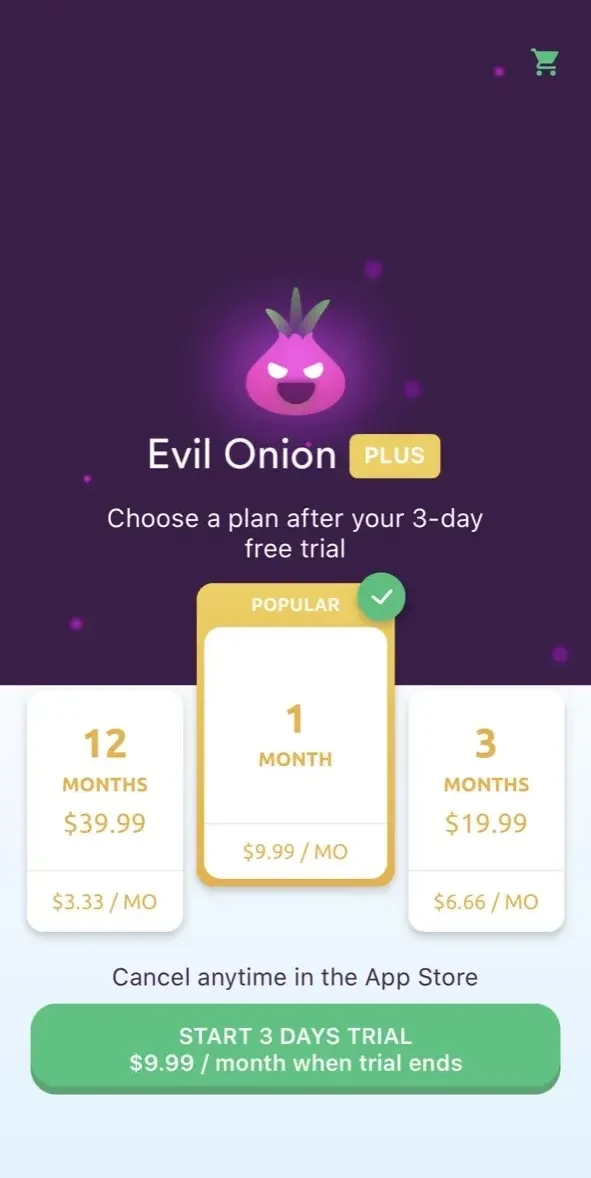 TOR Browser Evil Onion paywall screen