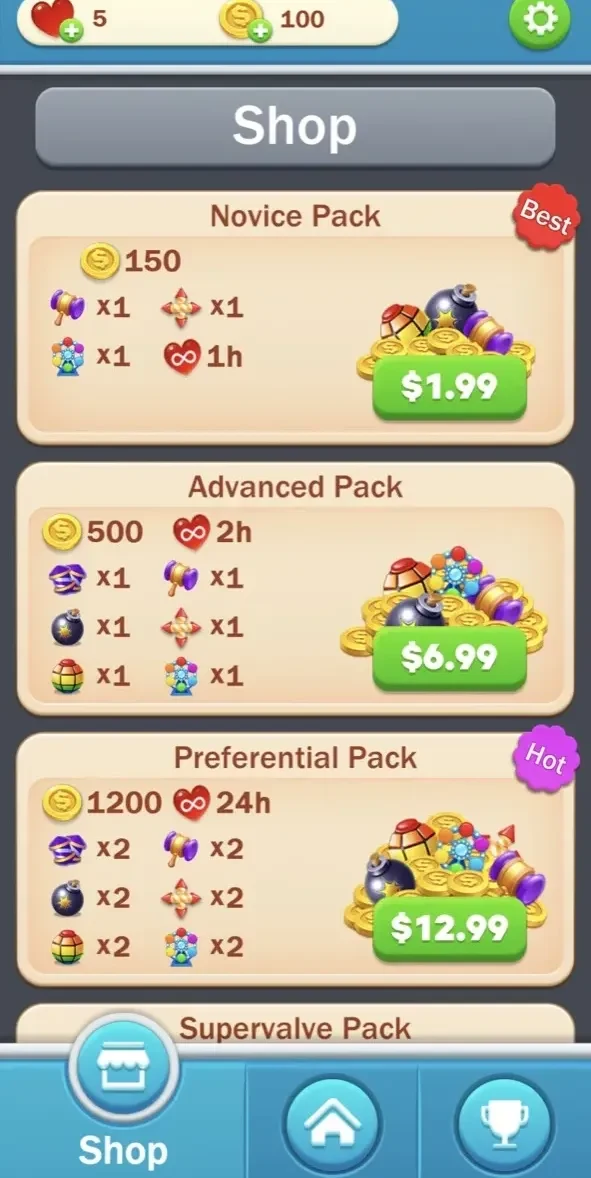 Toy Cubes Pop paywall screen