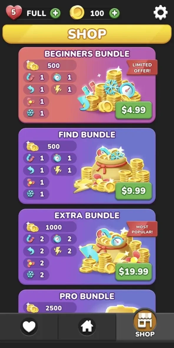 Triple Match 3D paywall screen