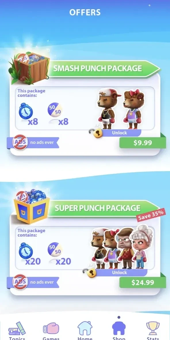 Trivia Fight paywall screen