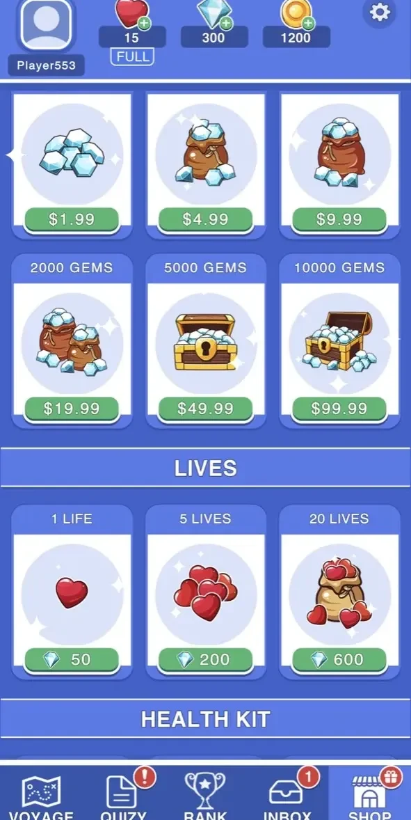 Trivia Journey paywall screen