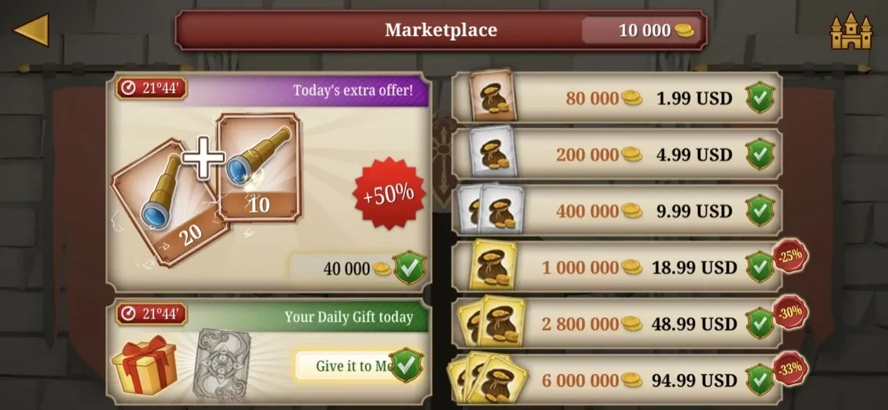 Triviador paywall screen