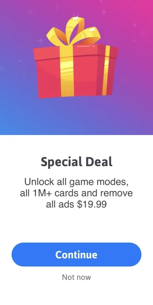 Truth or Dare' paywall screen