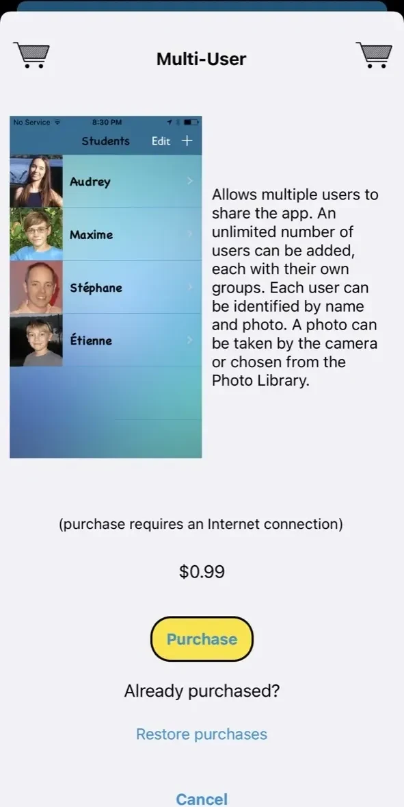 TurboWords Spelling paywall screen