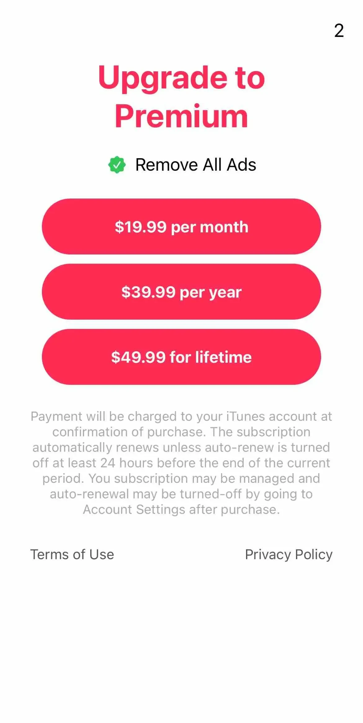 TwitterIt paywall screen