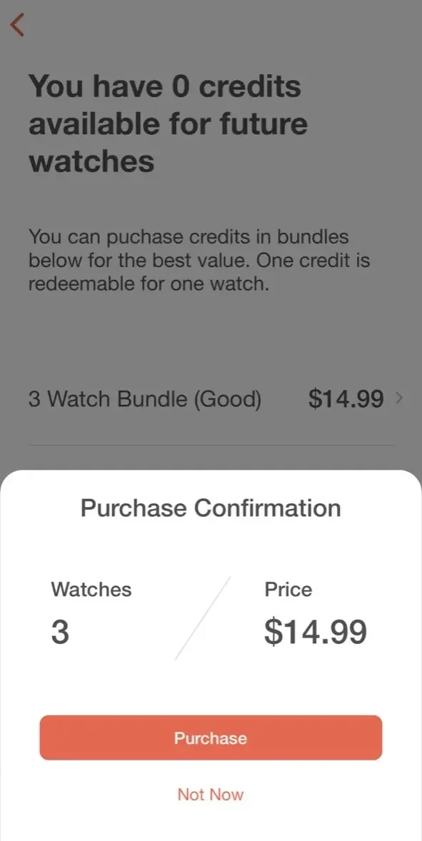 UpCamp paywall screen